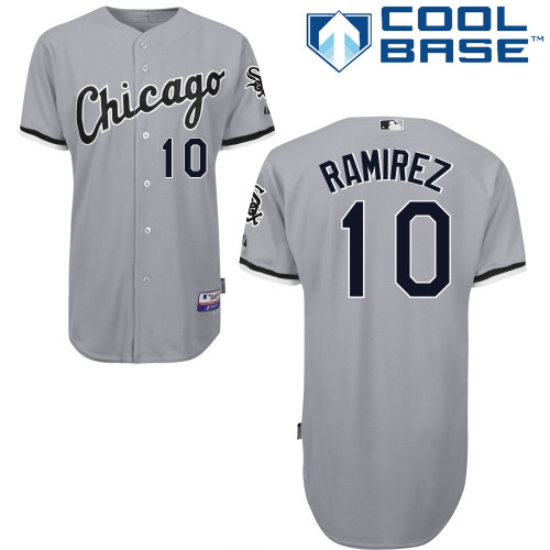 Best sale Chicago White Sox 10 Alexei Ramirez Gray Cool Base MLB Jersey Baseball MLB Jerseys
